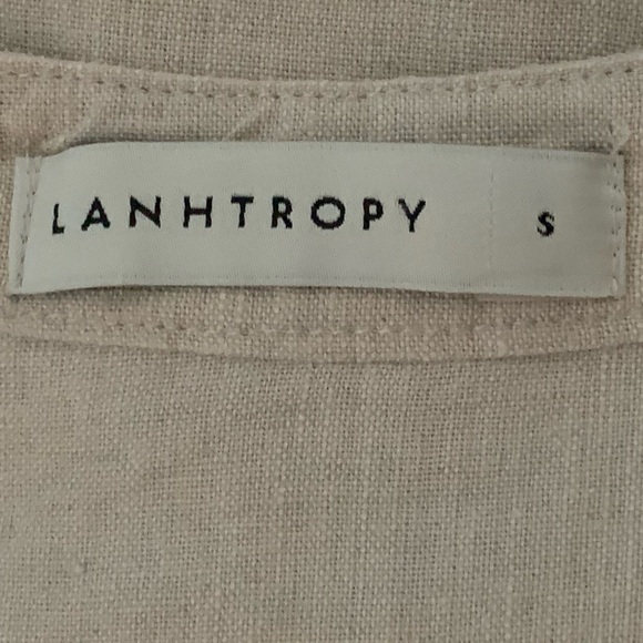 Lanhtropy Bubble Linen Midi Dress in Natural Size S - Picture 12 of 14